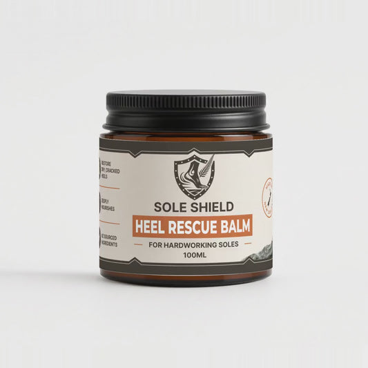 Spinning version of the Sole Shield Heel Rescue Balm Jar